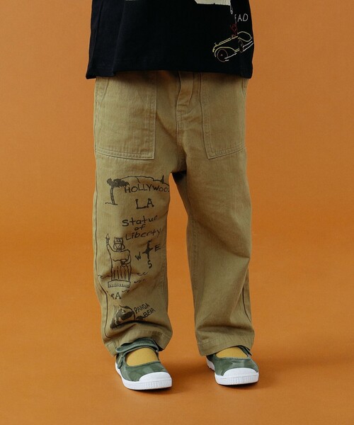 GO TO HOLLYWOOD（ゴートゥーハリウッド）の「GO TO HOLLYWOOD × B:MING by BEAMS / 別注 ヘリンボーン パンツ（100～150cm）（その他パンツ・キッズ・ベージュ/オリーブ・S/M/L）」の11枚目の写真