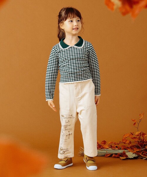GO TO HOLLYWOOD（ゴートゥーハリウッド）の「GO TO HOLLYWOOD × B:MING by BEAMS / 別注 ヘリンボーン パンツ（100～150cm）（その他パンツ・キッズ・ベージュ/オリーブ・S/M/L）」の13枚目の写真