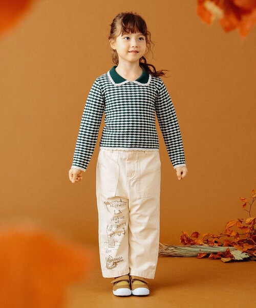 GO TO HOLLYWOOD（ゴートゥーハリウッド）の「GO TO HOLLYWOOD × B:MING by BEAMS / 別注 ヘリンボーン パンツ（100～150cm）（その他パンツ・キッズ・ベージュ/オリーブ・S/M/L）」の14枚目の写真