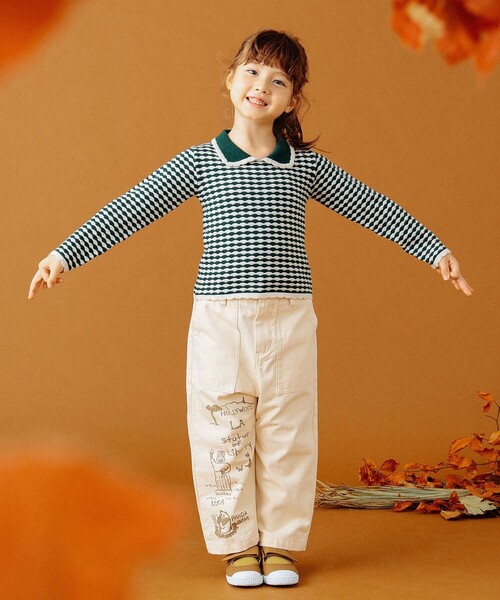 GO TO HOLLYWOOD（ゴートゥーハリウッド）の「GO TO HOLLYWOOD × B:MING by BEAMS / 別注 ヘリンボーン パンツ（100～150cm）（その他パンツ・キッズ・ベージュ/オリーブ・S/M/L）」の15枚目の写真