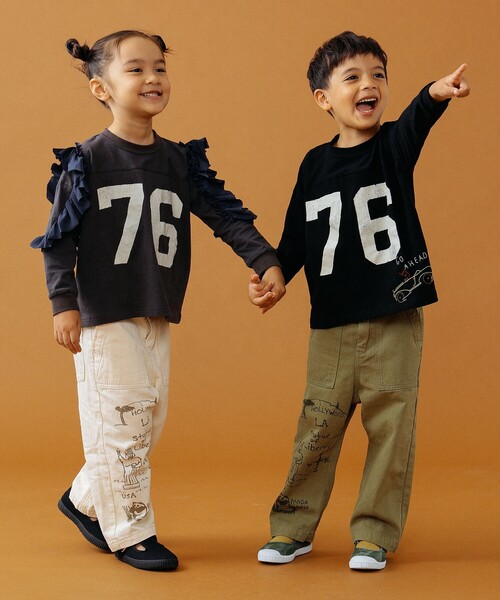 GO TO HOLLYWOOD（ゴートゥーハリウッド）の「GO TO HOLLYWOOD × B:MING by BEAMS / 別注 ヘリンボーン パンツ（100～150cm）（その他パンツ・キッズ・ベージュ/オリーブ・S/M/L）」の21枚目の写真