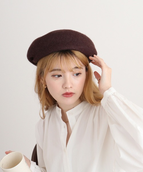 リクエスト商品2点　ベレー帽 セール】PAGE ONE フェルトベレー（ハンチング/ベレー帽