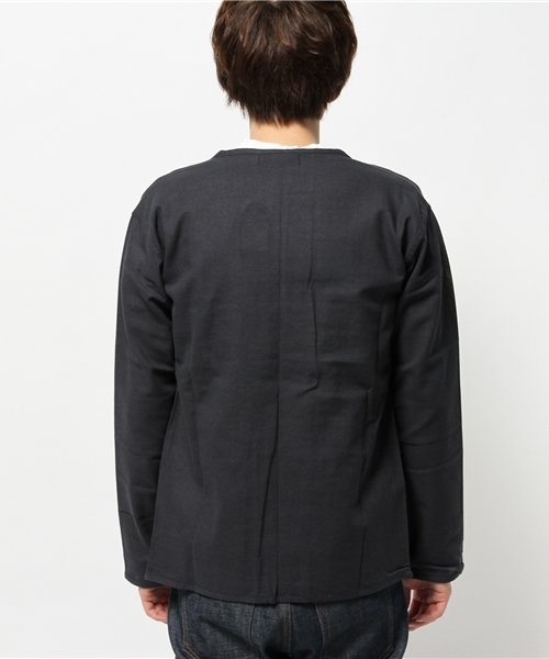 WHO'S WHO gallery（フーズフーギャラリー）の「【GIGGER】ノーカラーブルゾン（ブルゾン・メンズ・ネイビー/カーキ・FREE）」の5枚目の写真