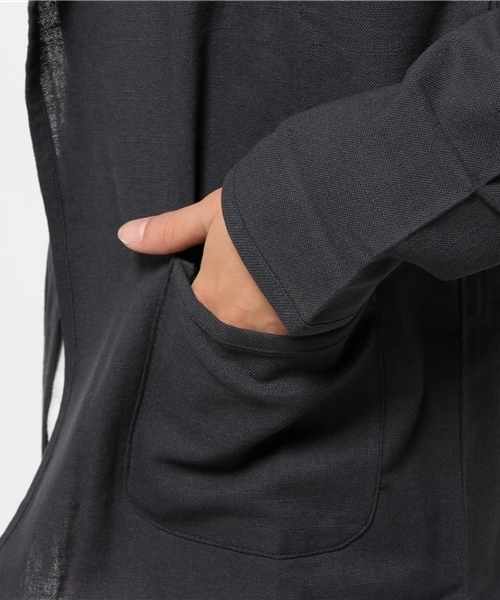 WHO'S WHO gallery（フーズフーギャラリー）の「【GIGGER】ノーカラーブルゾン（ブルゾン・メンズ・ネイビー/カーキ・FREE）」の8枚目の写真