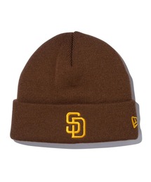 NEW ERA/ニューエラ キッズ ビーニー Kid's ベーシック カフニット MLB Team Logo サンディエゴ・パドレス ウォルナット 13762881