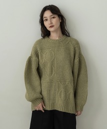 lawgy | pattern loose knit(ニット/セーター)