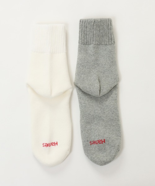 HANES(ヘインズ)の「【Hanes/ヘインズ】レディース 【2足組】ロークルーソックス【総パイル】(ソックス/靴下・レディース・その他・SMALL)」の5枚目の写真