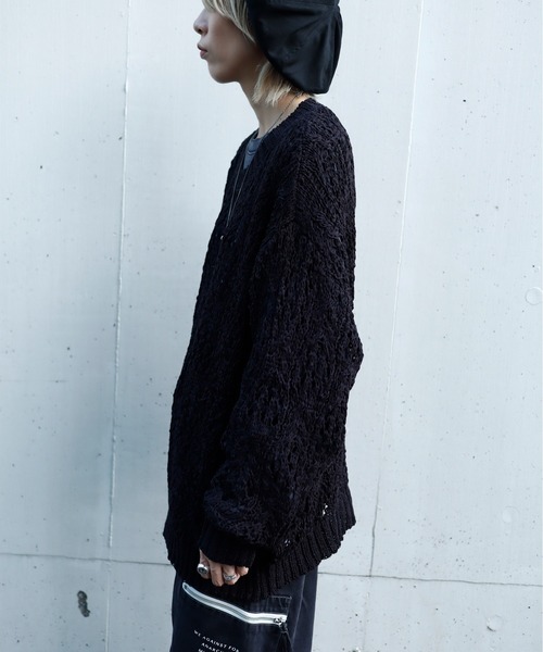 【セール】BL RACE KNIT CREWNECK KNIT/レースニット クルーネック（ニット/セーター）｜Bling Leads（ブリングリーズ）
