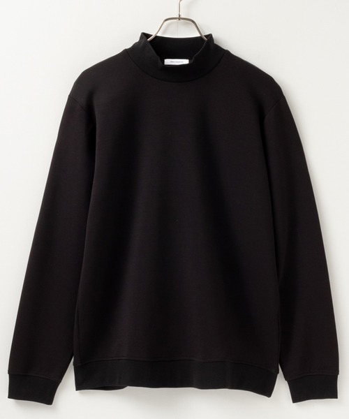 URBAN COLLECTION（アーバンコレクション）の「URBAN COLLECTION エアスムージ ーシルキースムースモックネックトレーナー（Tシャツ/カットソー・メンズ・ブラック/オフホワイト/グレイッシュベージュ・M/XL/L）」の3枚目の写真