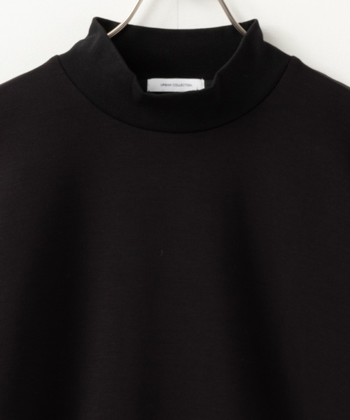 URBAN COLLECTION（アーバンコレクション）の「URBAN COLLECTION エアスムージ ーシルキースムースモックネックトレーナー（Tシャツ/カットソー・メンズ・ブラック/オフホワイト/グレイッシュベージュ・M/XL/L）」の5枚目の写真