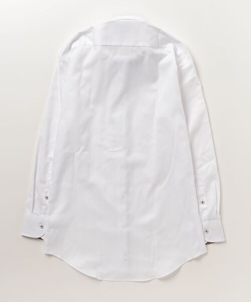 TOKYO SHIRTS（トウキョウシャツ）の「形態安定ノーアイロン ホリゾンタルワイド 長袖ビジネスワイシャツ（ビジネスシャツ・メンズ・ホワイト・首回り39cm-裄丈80cm/首回り41cm-裄丈86cm/首回り39cm-裄丈84cm/首回り42cm-裄丈82cm/首回り43cm-裄丈86cm/首回り42cm-裄丈86cm/首回り41cm-裄丈82cm/首回り43cm-裄丈82cm/首回り37cm-裄丈80cm/首回り37cm-裄丈84cm）」の12枚目の写真