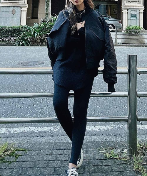 esutoreja（エストレジャ）の「オーバーシンプルニット（ニット/セーター・レディース・ホワイト/ブラック/ブラウン/ピンク・FREE）」の9枚目の写真