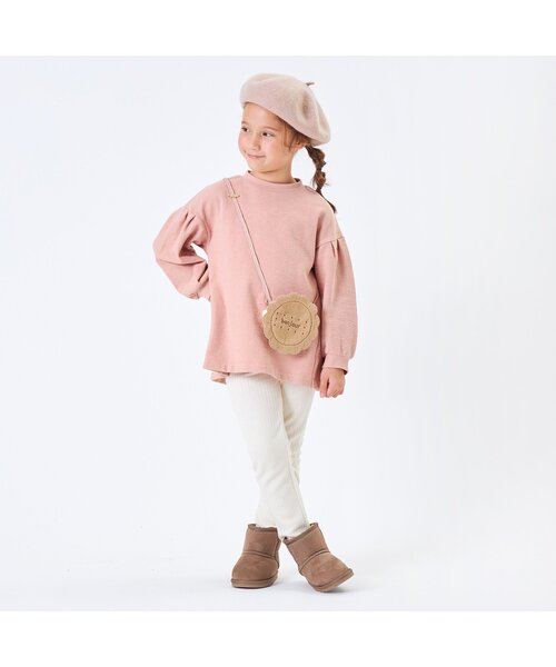 Seraph（セラフ）の「【裏起毛】スイーツモチーフポシェットチュニック（チュニック・キッズ・ラベンダー/ピンク/サックスブルー・130/140/80/90/110/120/95/100）」の4枚目の写真