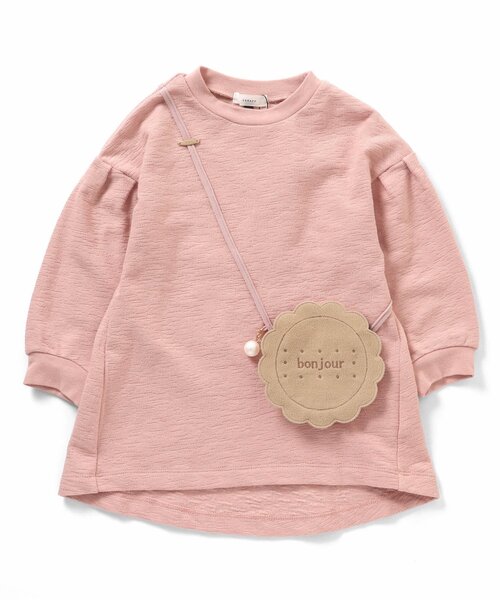 Seraph（セラフ）の「【裏起毛】スイーツモチーフポシェットチュニック（チュニック・キッズ・ラベンダー/ピンク/サックスブルー・130/140/80/90/110/120/95/100）」の10枚目の写真