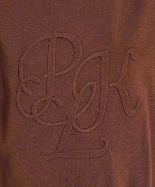 PINK-latte（ピンクラテ）の「◆【シャギー】エンボスロゴプルオーバー（スウェット・キッズ・ダークブラウン/ブラック/アイボリー系・16/14/15 ）」の10枚目の写真