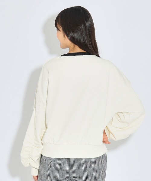 PINK-latte（ピンクラテ）の「◆【シャギー】エンボスロゴプルオーバー（スウェット・キッズ・ダークブラウン/ブラック/アイボリー系・16/14/15 ）」の16枚目の写真