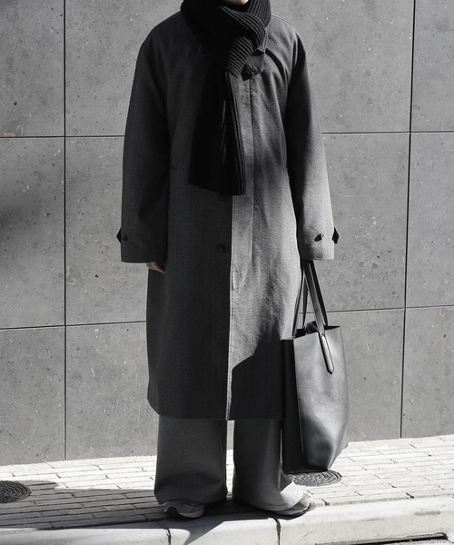 CALLNE】Mohairmix Big Knit Stole/両畔モヘア混 大判ニットストール