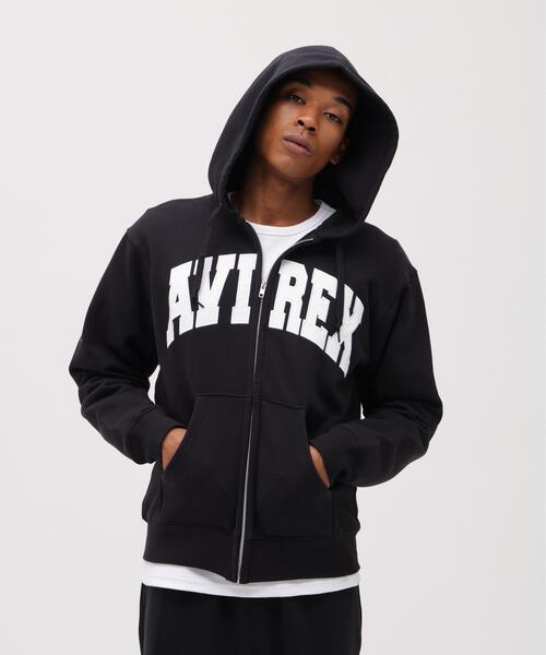 DAILY/デイリー】ZIP UP SWEAT PARKA LOGO / ジップアップ スウェット