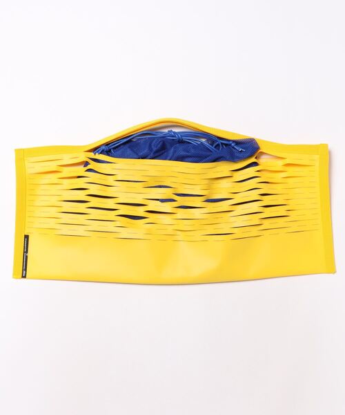 yoshiokubo（ヨシオクボ）の「yoshiokubo ヨシオクボ / CROSS LINE BAG L クロスラインビッグバッグ / YKS24901（トートバッグ・メンズ・グリーン/ブラック/イエロー・FREE）」の4枚目の写真