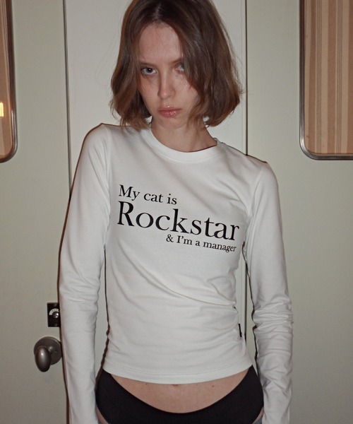 スウェット・トレーナー [ JOEGUSH ] Smile Rockstar L/S (White) JOEGUSH ] Smile Rockstar L/S (White) (JOEGUSH/スウェット