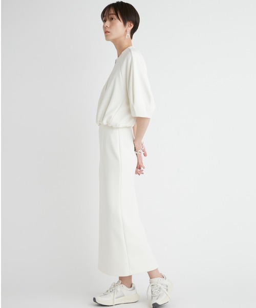 emmi eco ewcノースリーブワークブルゾン ノームコア emmi（エミ）の「【emmi atelier】ecoダンボールノーカラー