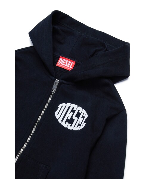 DIESEL（ディーゼル）の「キッズ スウェット パーカー SBOLCZIP OVER（パーカー・キッズ・ブラック・14Y/10Y/4Y/16Y/12Y/8Y/6Y）」の2枚目の写真