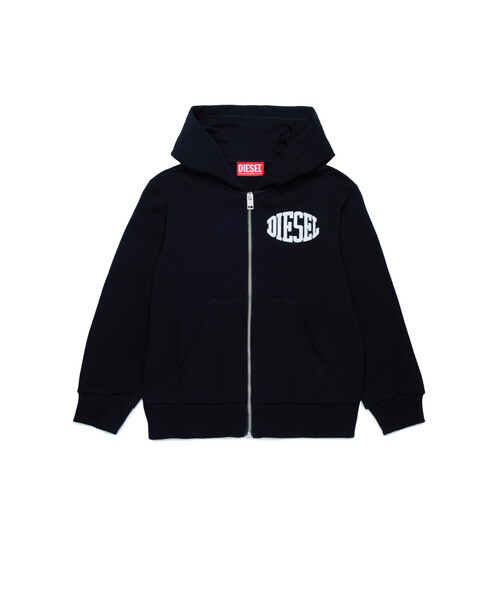 DIESEL（ディーゼル）の「キッズ スウェット パーカー SBOLCZIP OVER（パーカー・キッズ・ブラック・14Y/10Y/4Y/16Y/12Y/8Y/6Y）」の5枚目の写真