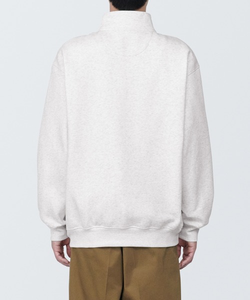 無印良品（ムジルシリョウヒン）の「紳士　ハーフジップスウェットシャツ（スウェット・メンズ・ブラック/グレー/ライトグレー・XL/S/L）」の6枚目の写真