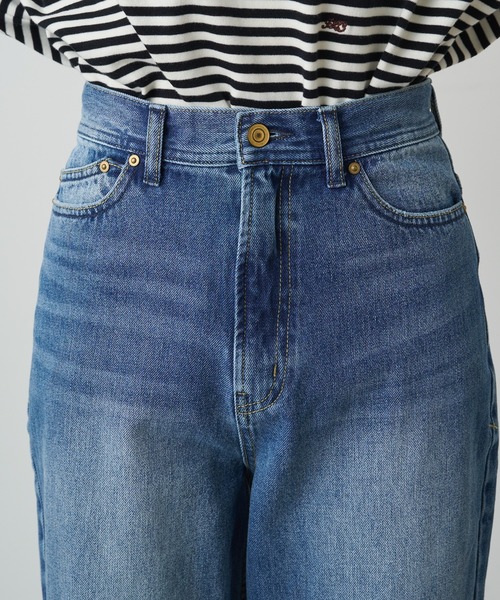 新品　縦ストレッチ足長　デニムパンツ　36 ライトブルー　ピュアルセシン 縦ストレッチ足長デニムパンツ（デニムパンツ）｜PUAL CE CIN
