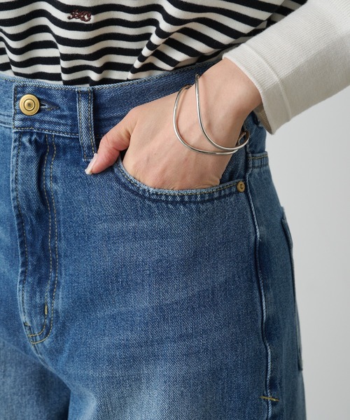 PUAL CE CIN(ピュアルセシン)の「縦ストレッチ足長デニムパンツ(デニムパンツ・レディース・サックスブルー/ブルー・SMALL/MEDIUM)」の16枚目の写真