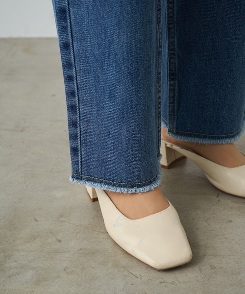 PUAL CE CIN(ピュアルセシン)の「縦ストレッチ足長デニムパンツ(デニムパンツ・レディース・サックスブルー/ブルー・SMALL/MEDIUM)」の14枚目の写真