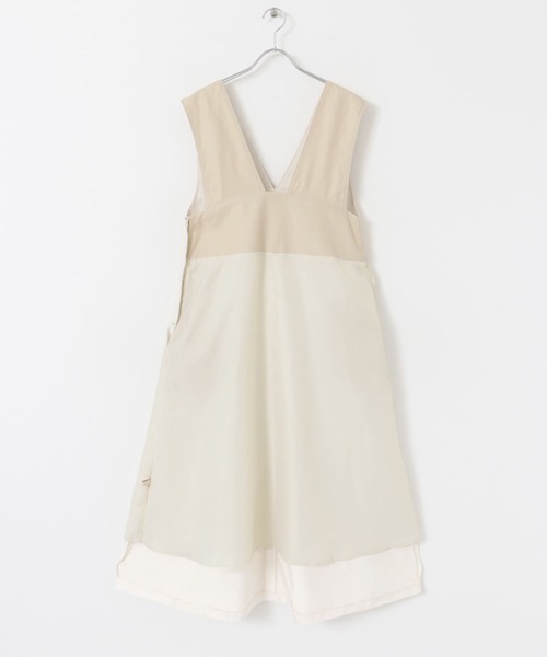 F by ROSSO（エフバイロッソ）の「F by ROSSO　メモリータフタ2WAYジャンパーワンピース（ジャンパースカート・レディース・オフホワイト/ネイビー・38/36）」の15枚目の写真