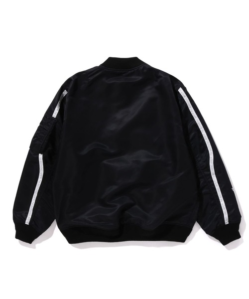 A BATHING APE MA-1ジャケット ブラック ア ベイシング エイプ ブラックから新作 - ブラック×ゴールドで