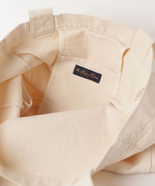 BROOKS BROTHERS（ブルックスブラザーズ）の「Brooks Brothers × PEANUTS キャンバス トートバッグ（トートバッグ・メンズ・ホワイト・ONE SIZE）」の8枚目の写真