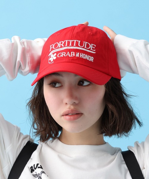 PBLIM(ページボーイリム)の「PBLIM/シシュウロゴキャップ(キャップ・レディース・イエロー/ブラック/レッド/グリーン・FREE)」の4枚目の写真