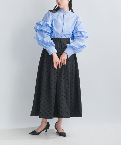 チュール重ねフリルブラウス PICCIN（ピッチン）の「チュール重ねフリルブラウス（シャツ