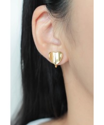 ebine(Grl)Heart Shape Earring(C[}t)