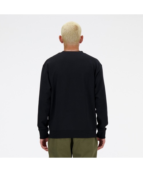 NEW BALANCE（ニューバランス）の「Sport Essentials Stacked Logo スウェットクルー（スウェット・メンズ・ブラック/ライトグレー/ネイビー・XX-LARGE/X-LARGE/LARGE/MEDIUM/SMALL）」の17枚目の写真