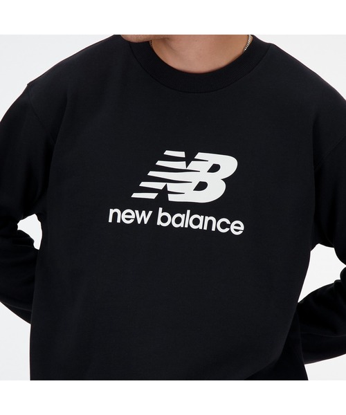 NEW BALANCE（ニューバランス）の「Sport Essentials Stacked Logo スウェットクルー（スウェット・メンズ・ブラック/ライトグレー/ネイビー・XX-LARGE/X-LARGE/LARGE/MEDIUM/SMALL）」の10枚目の写真