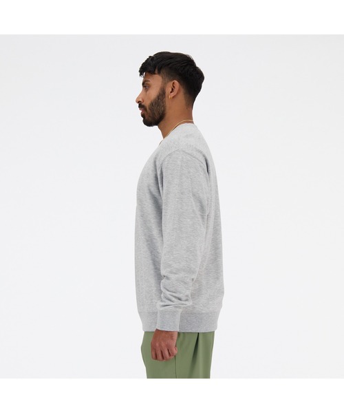 NEW BALANCE（ニューバランス）の「Sport Essentials Stacked Logo スウェットクルー（スウェット・メンズ・ブラック/ライトグレー/ネイビー・XX-LARGE/X-LARGE/LARGE/MEDIUM/SMALL）」の6枚目の写真