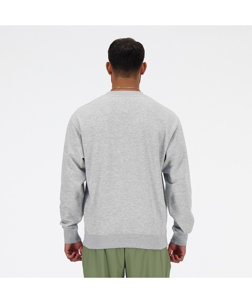 NEW BALANCE（ニューバランス）の「Sport Essentials Stacked Logo スウェットクルー（スウェット・メンズ・ブラック/ライトグレー/ネイビー・XX-LARGE/X-LARGE/LARGE/MEDIUM/SMALL）」の7枚目の写真