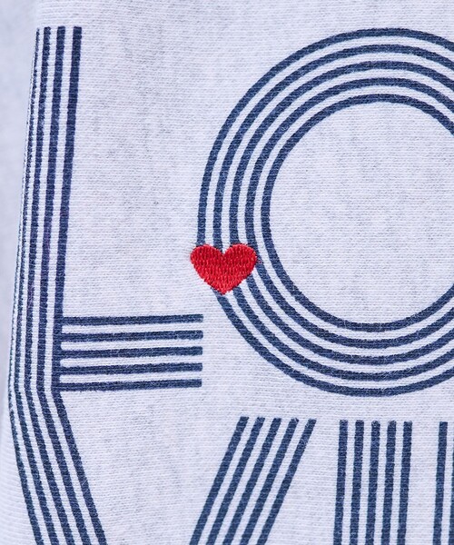 ロゴ刺繍ドロストスウェット