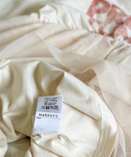 BIG FIELD（ビッグフィールド）の「チュールドッキングワンピース（90～150cm）（ワンピース・キッズ・オフホワイト/グリーン/杢グレー・140/130/120/110/100/90/150）」の11枚目の写真