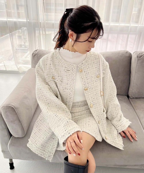 one after another NICE CLAUP(ワンアフターアナザーナイスクラップ)の「袖リボンテレコトップス/ribbon collection(Tシャツ/カットソー・レディース・ブラック/杢グレー/オフホワイト・FREE)」の20枚目の写真
