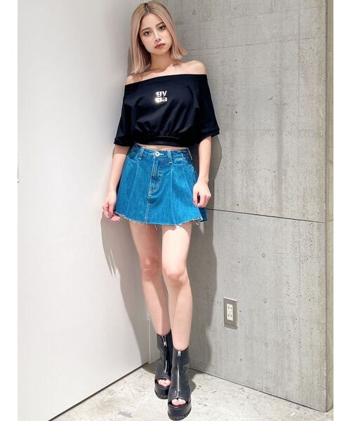 GYDA ボックスプリーツスカートライクショートパンツ ジェイダ GYDA GYDAラインプリーツスカートライクショートパンツ
