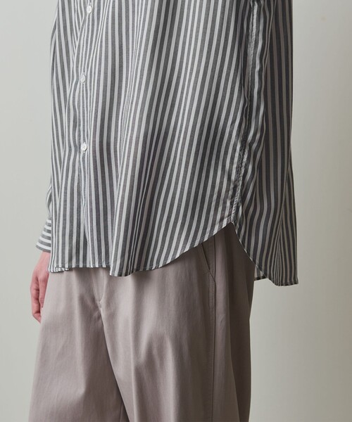 Steven Alan(スティーブンアラン)の「<Steven Alan> キュプラ ストライプ レギュラーカラー シャツ -LOOSE(シャツ/ブラウス・メンズ・ネイビー/その他1・S/M/L/XL)」の19枚目の写真