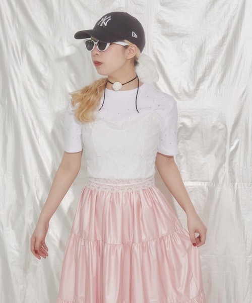 WC（ダブル シー）の「フリルレースキャミソール（キャミソール）」 - WEAR