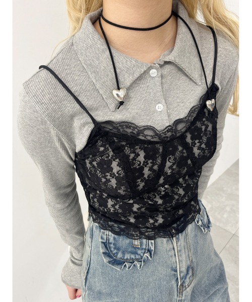 もと※プロフ必読 様★専用　WCJレースキャミソール(ブラック) もと※プロフ必読 様☆専用 WCJレースキャミソール(ブラック) - メルカリ