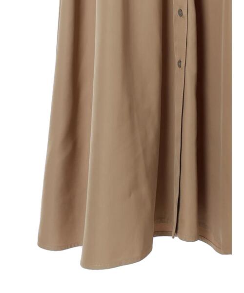 YECCA VECCA（イェッカヴェッカ）の「ベアドッキングワンピース（ワンピース・レディース・ベージュ/チャコールグレー・FREE）」の7枚目の写真