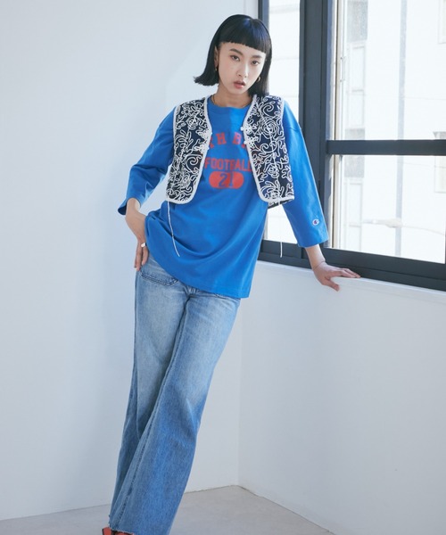 mag.by c(マグバイシー)の「(mag.by c)エンブロイダリーベスト(ベスト・レディース・ブラック/ベージュ・FREE)」の3枚目の写真